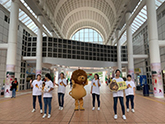 《郁一郁》匿獅Lion參與「世界腎臟日」及九龍公園「街頭快閃」