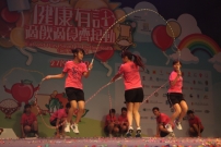 香港道教聯合會鄧顯紀念中學跳繩隊表演全城起動跳大繩