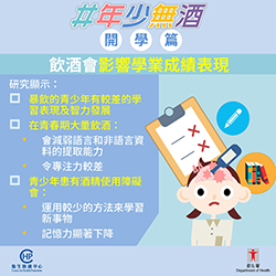 【開學啦】祝各位同學新學年學有所成，最重要係遠離酒精，自然會保持頭腦清醒，學習時有更佳狀態啦。