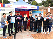 Members from Auxiliary Medical Service (AMS) Cadet Corps and Hong Kong Red Cross Youth & Volunteer Department