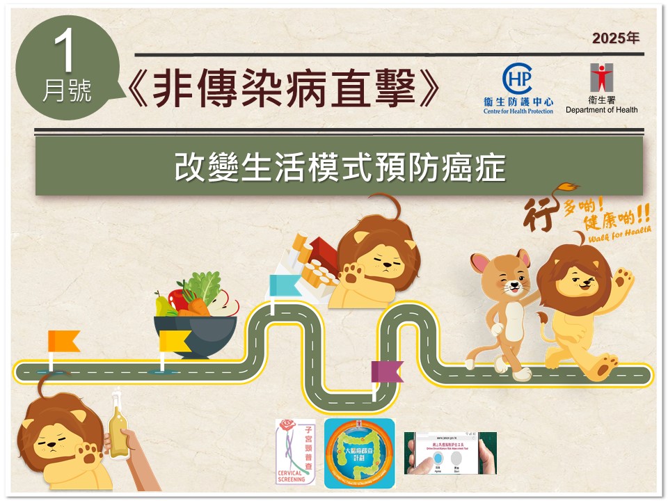 衞生署衞生防護中心最新一期嘅《非傳染病直擊》（二零二五年一月號）經已刊登。