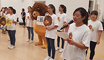 “ Lazy Lion” delivered the message of “ increasing physical activity levels’ to the public
