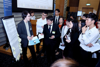 Group discussion among the youth and government representatives